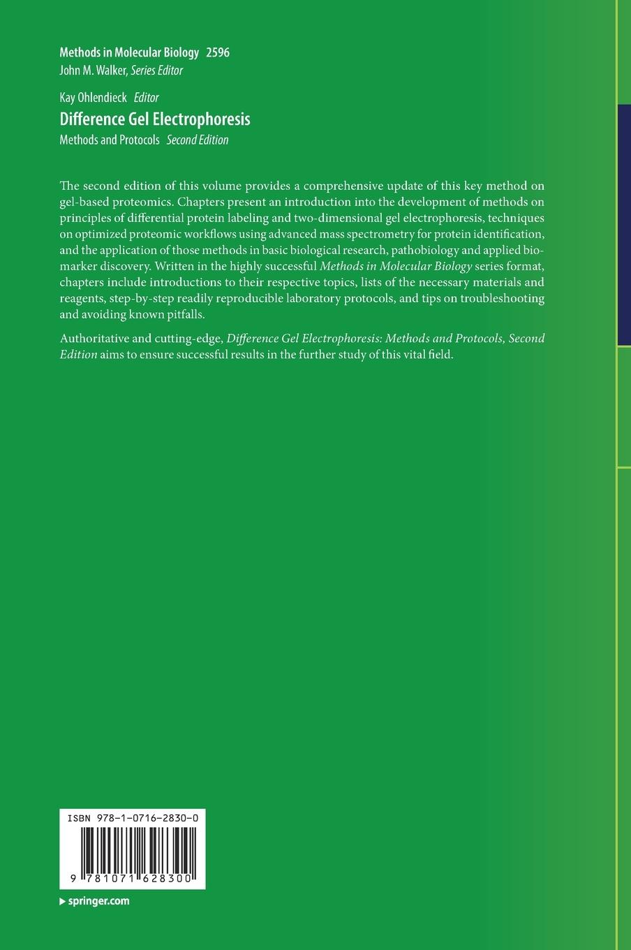 Rückseitencover Difference Gel Electrophoresis