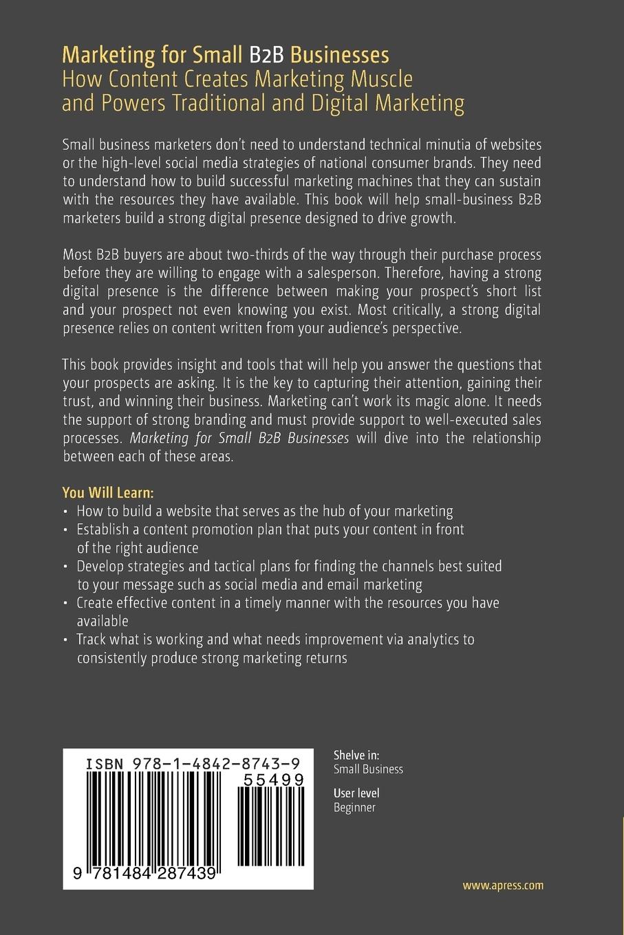 Rückseitencover Marketing for Small B2B Businesses