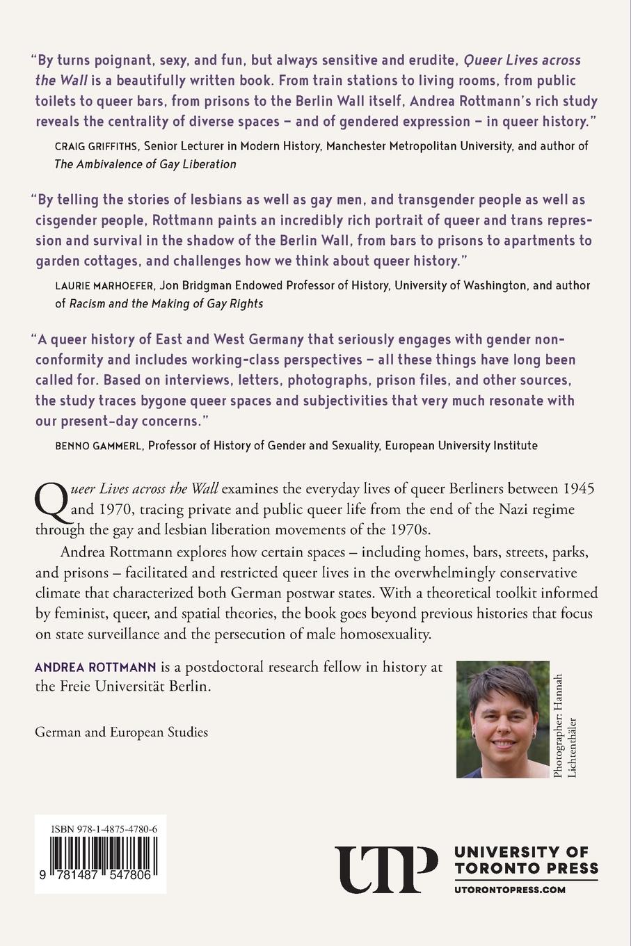 Rückseitencover Queer Lives Across the Wall