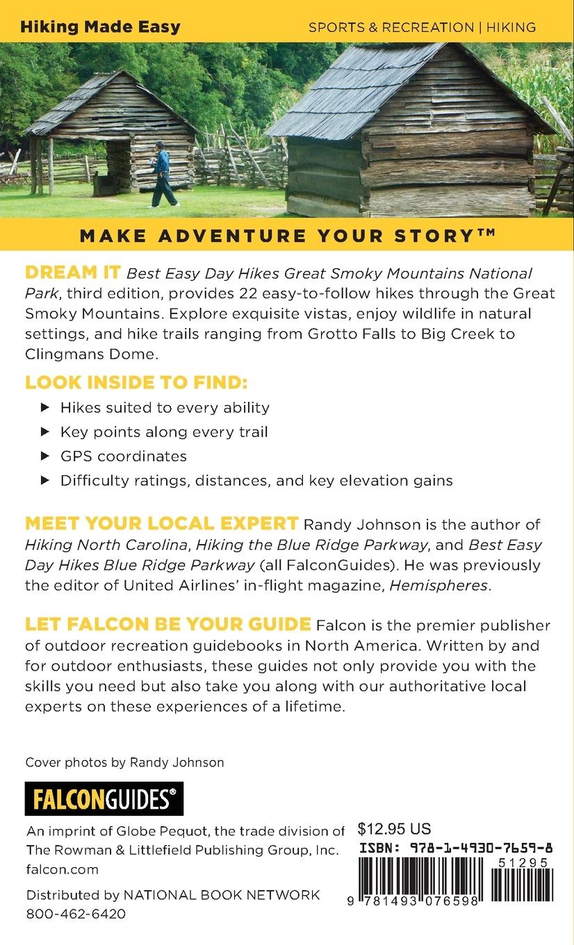 Rückseitencover Best Easy Day Hikes Great Smoky Mountains National Park