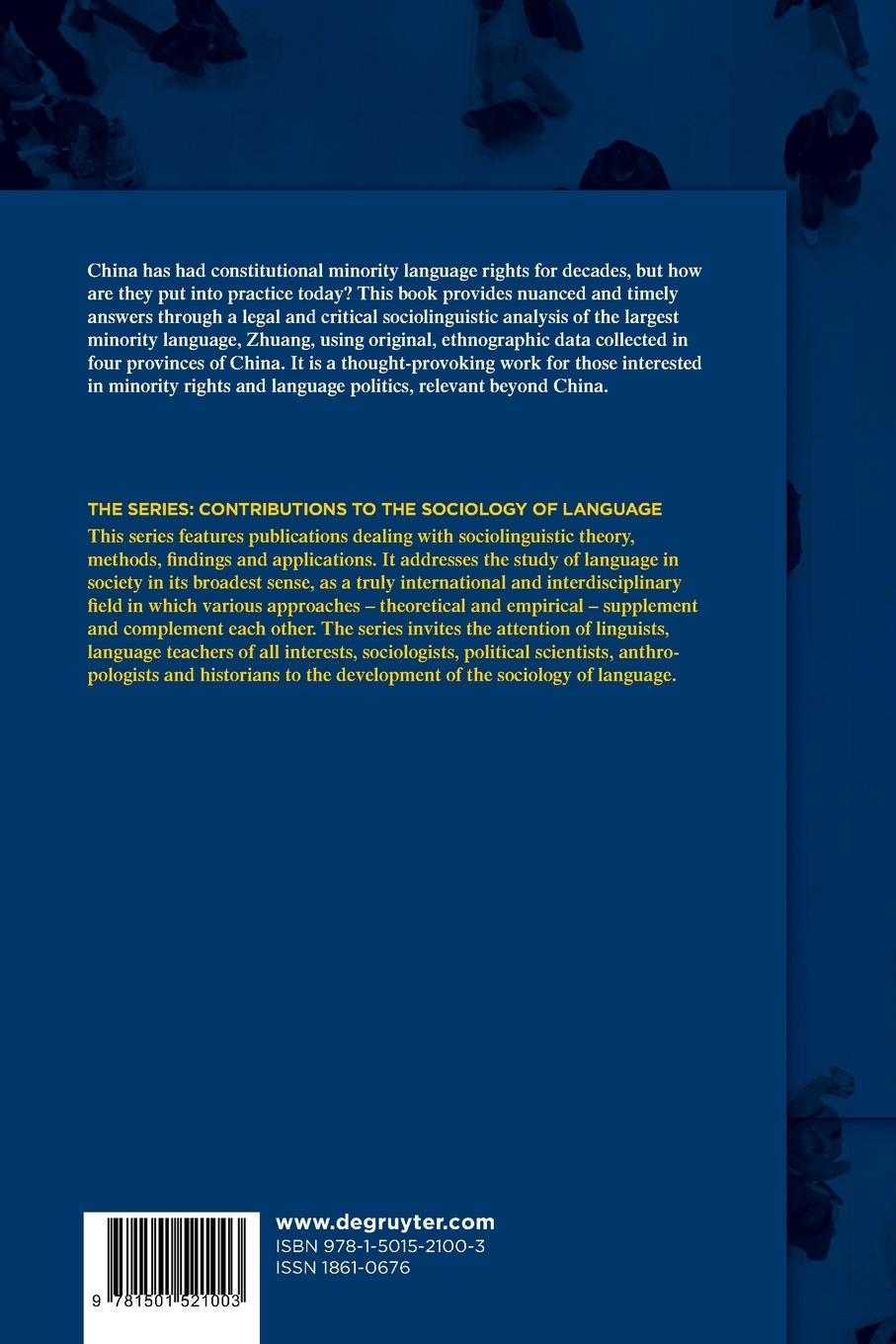 Rückseitencover Language Rights in a Changing China