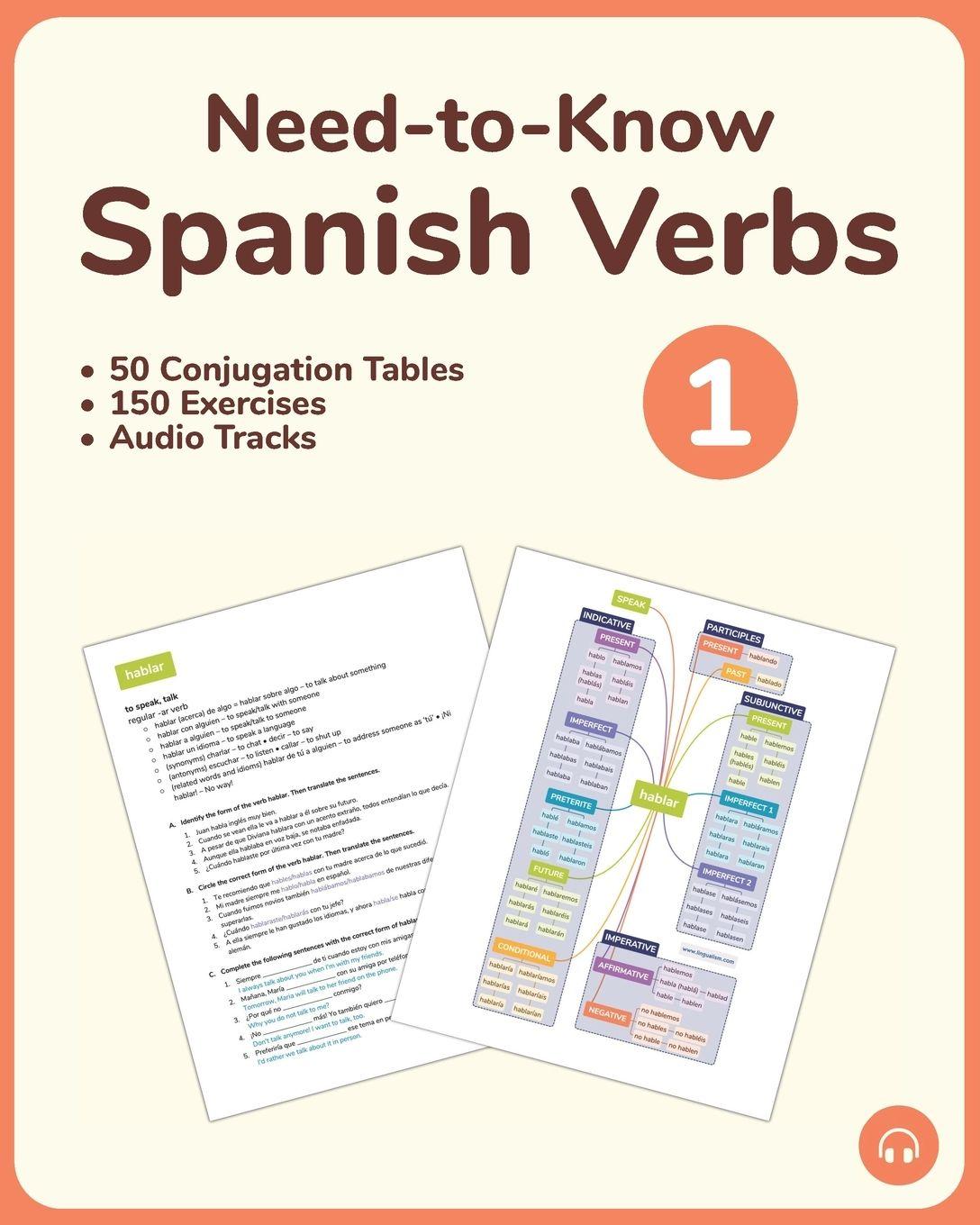 Vorderes Coverbild Need-to-Know Spanish Verbs (Book 1)