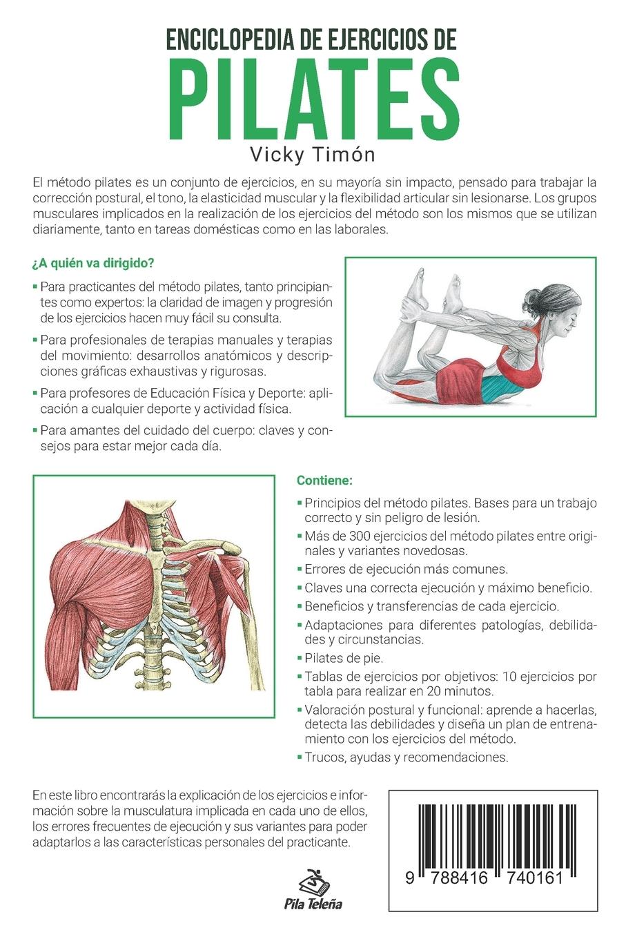 Rückseitencover Pilates : enciclopedia de ejercicios de pilates
