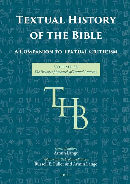 Vorderes Coverbild Textual History of the Bible Vol. 3A
