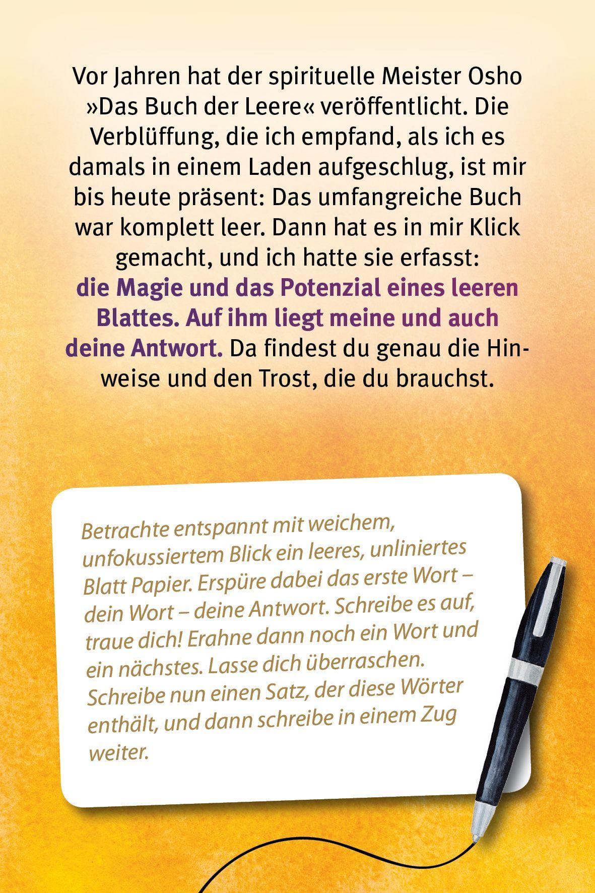Beispielinhalt (Bild) Schreib dich ins Glück - Erstaunliche Schreib-Ideen für innere Kraft und Neuorientierung