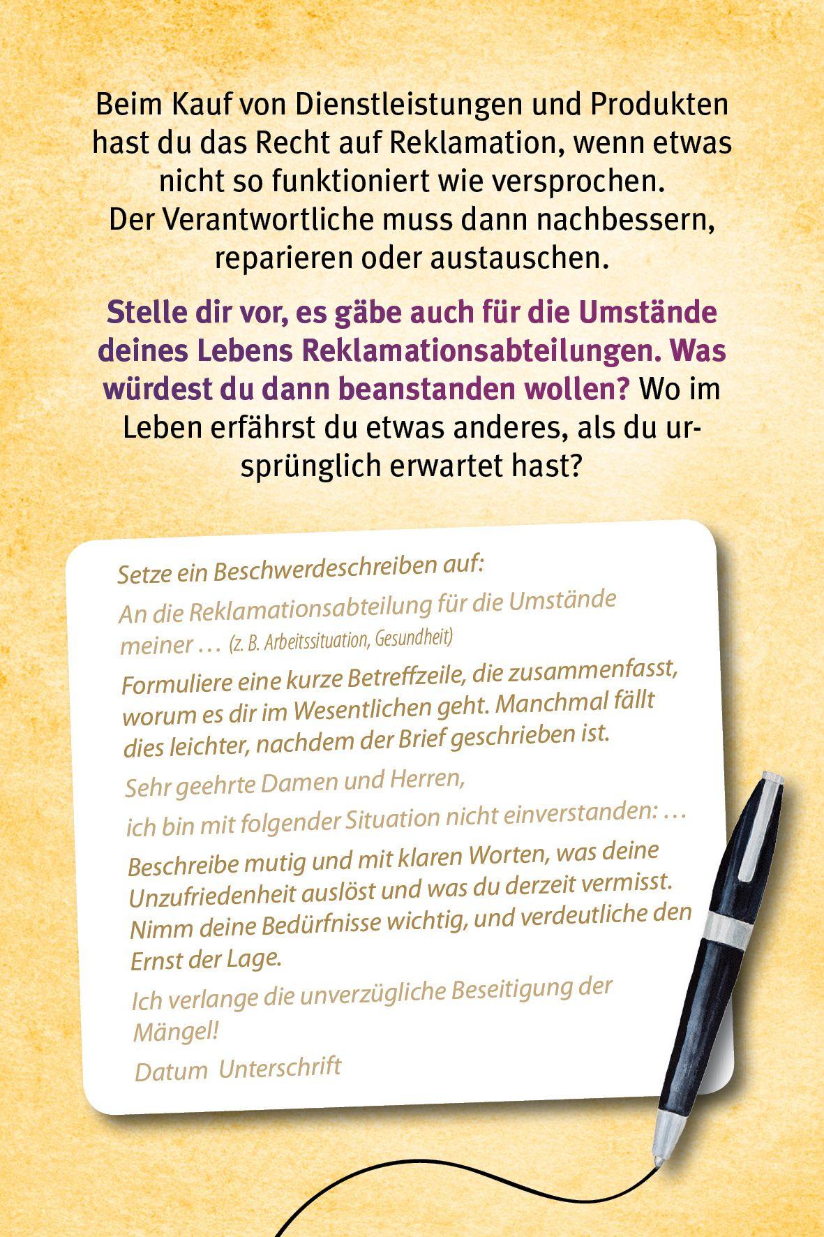 Beispielinhalt (Bild) Schreib dich ins Glück - Erstaunliche Schreib-Ideen für innere Kraft und Neuorientierung