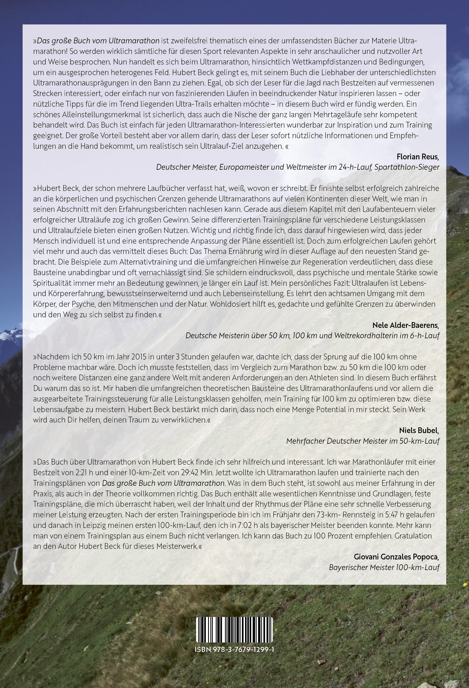 Rückseitencover Das große Buch vom Ultramarathon