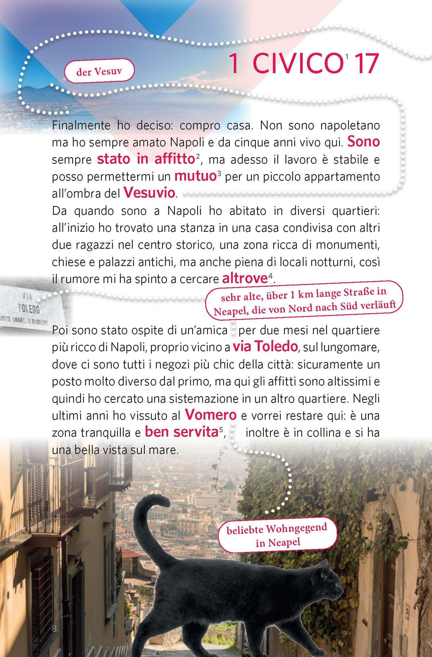 Beispielinhalt (Bild) PONS 40 Kurzgeschichten aus Italien