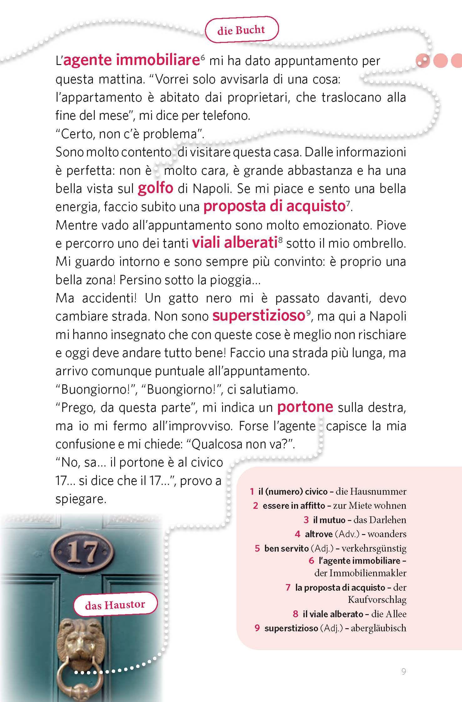 Beispielinhalt (Bild) PONS 40 Kurzgeschichten aus Italien