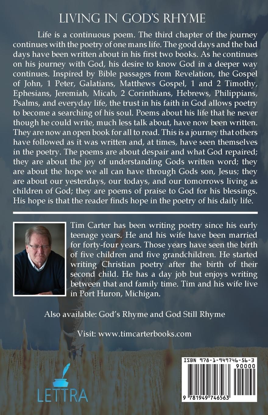 Rückseitencover Living in God's Rhyme