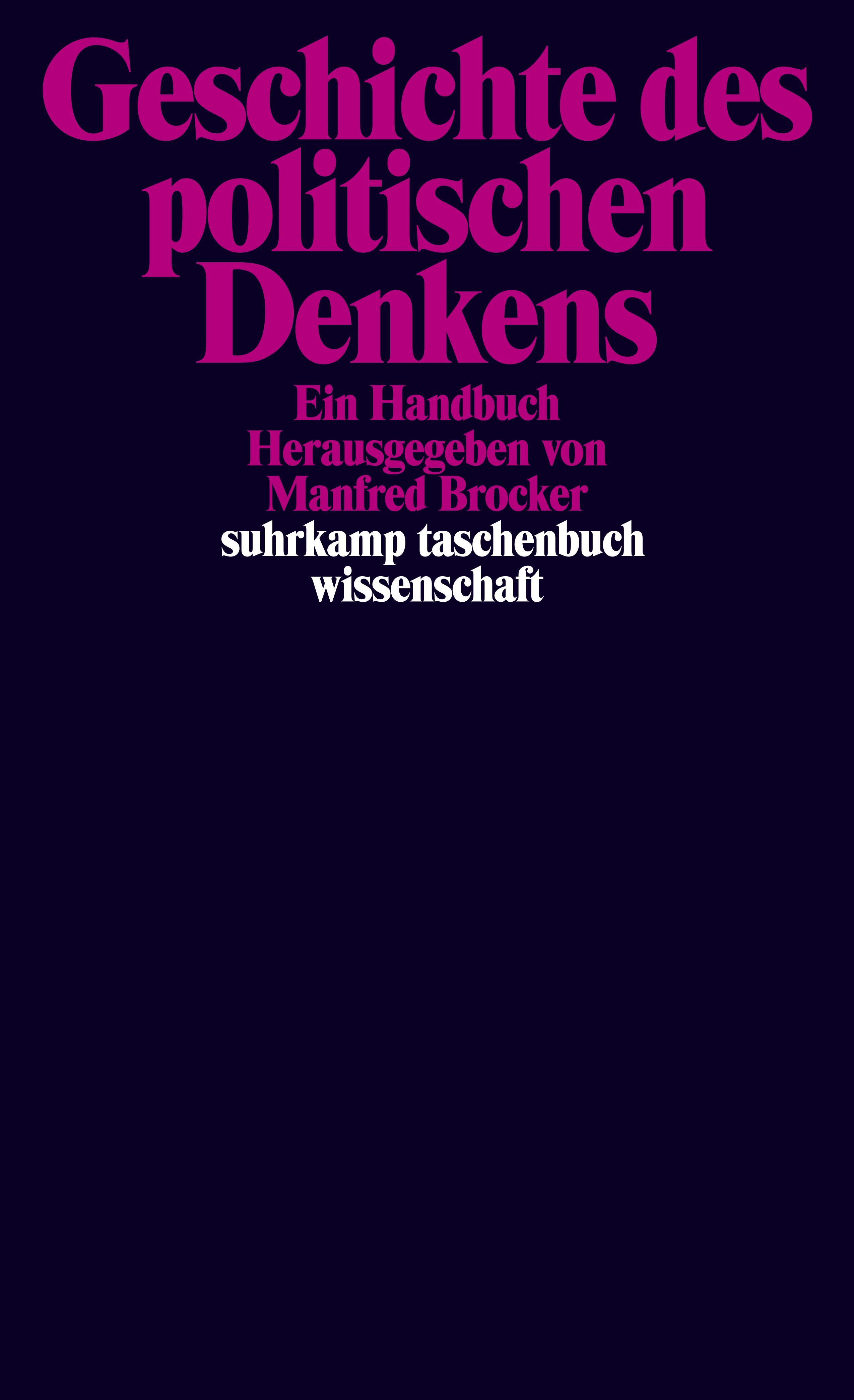 Vorderes Coverbild Geschichte des politischen Denkens