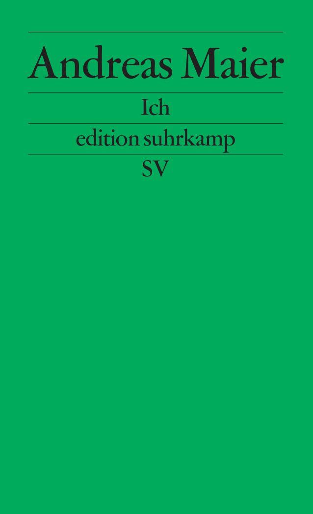 Vorderes Coverbild Ich. Frankfurter Poetikvorlesungen