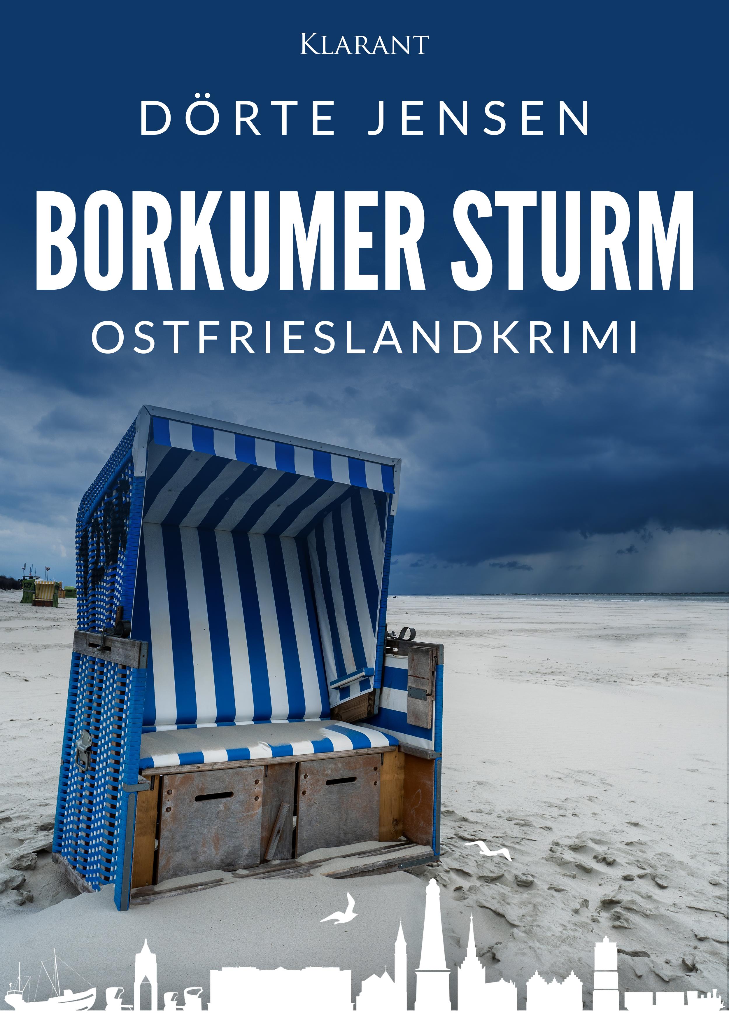 Vorderes Coverbild Borkumer Sturm. Ostfrieslandkrimi