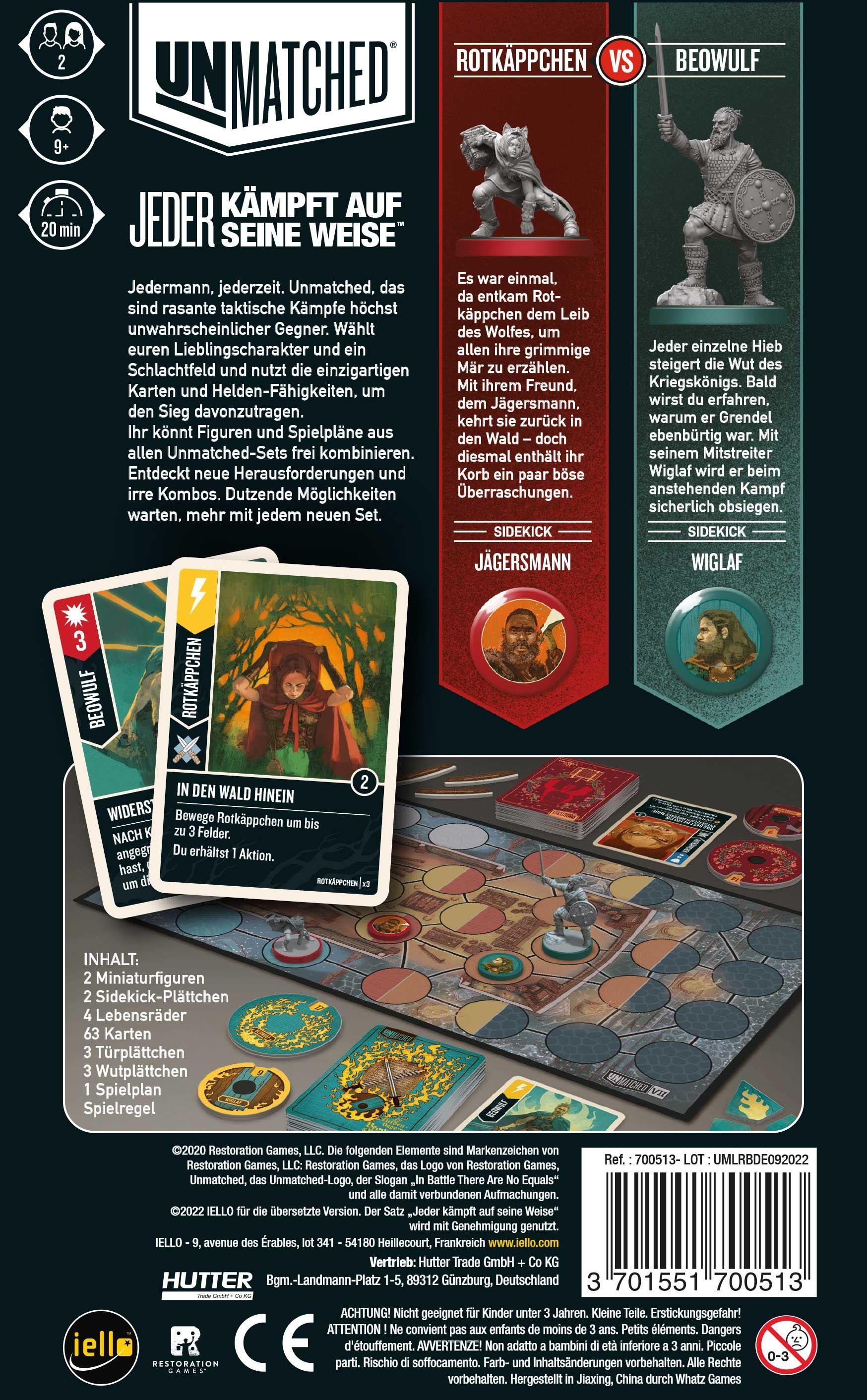 Beispielinhalt (Bild) Unmatched: Rotkäppchen vs. Beowulf