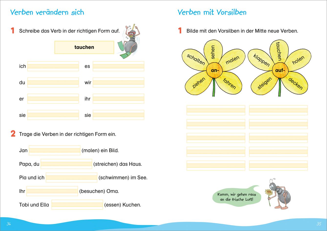 Beispielinhalt (Bild) Fit für Deutsch 2. Klasse. Mein Übungsheft