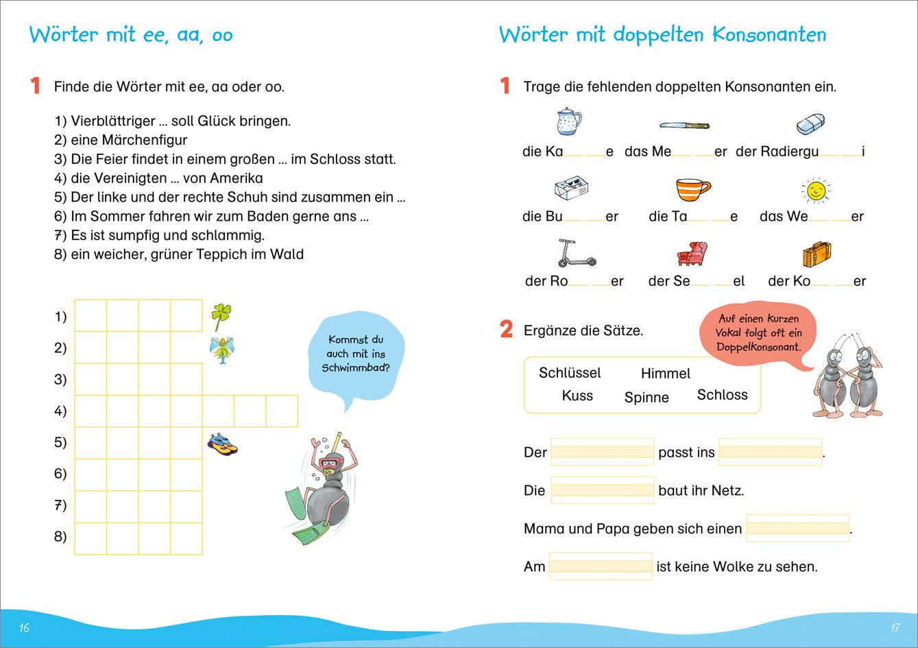 Beispielinhalt (Bild) Fit für Deutsch 2. Klasse. Mein Übungsheft