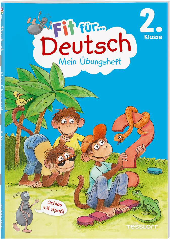 Vorderes Coverbild Fit für Deutsch 2. Klasse. Mein Übungsheft