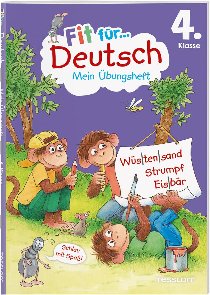 Vorderes Coverbild Fit für Deutsch 4. Klasse. Mein Übungsheft
