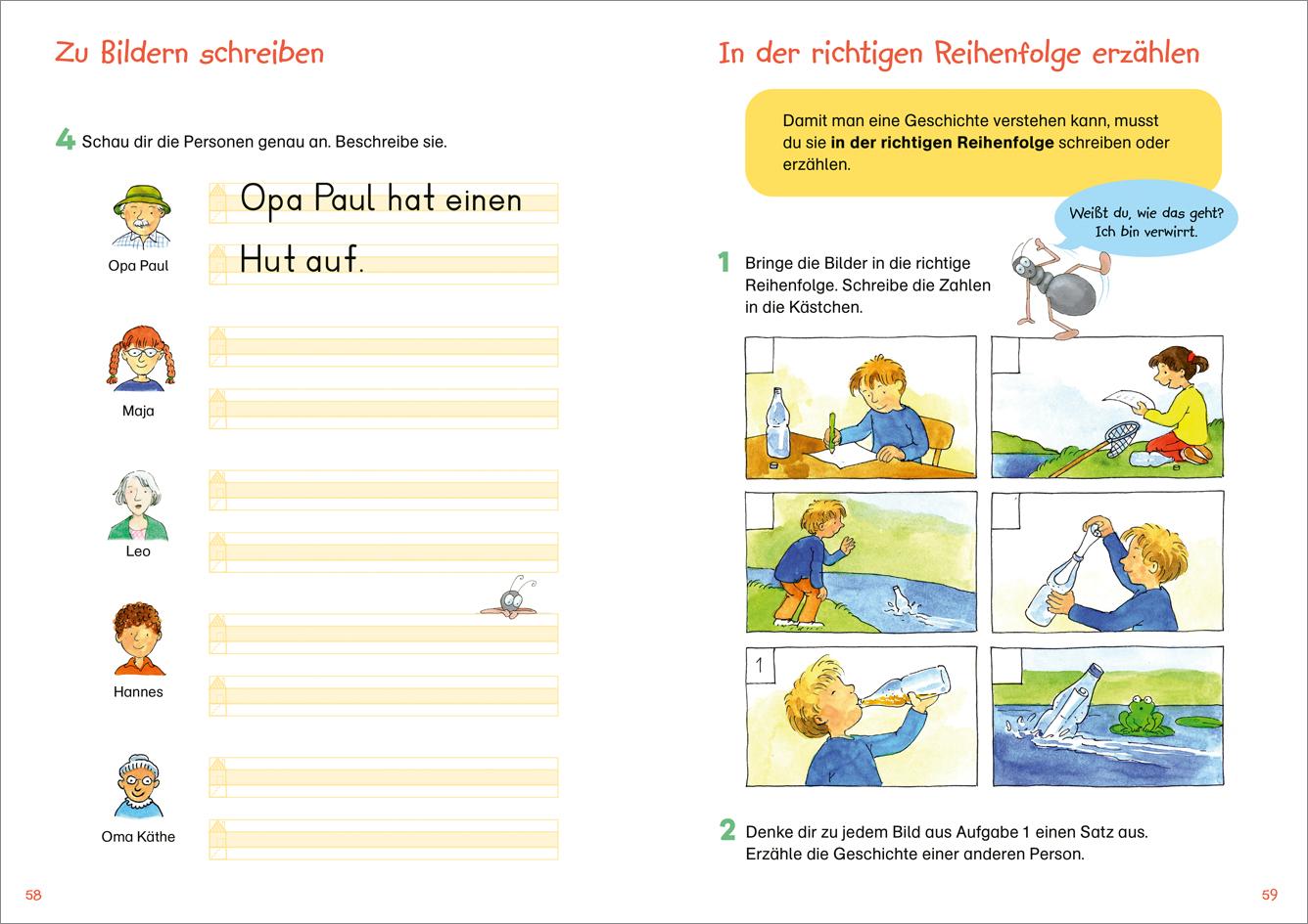 Beispielinhalt (Bild) Fit für Deutsch 1. Klasse. Lernen und verstehen