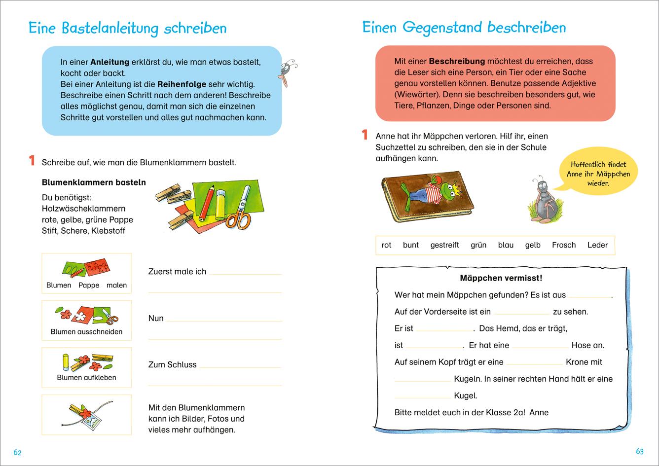 Beispielinhalt (Bild) Fit für Deutsch 2. Klasse. Lernen und verstehen