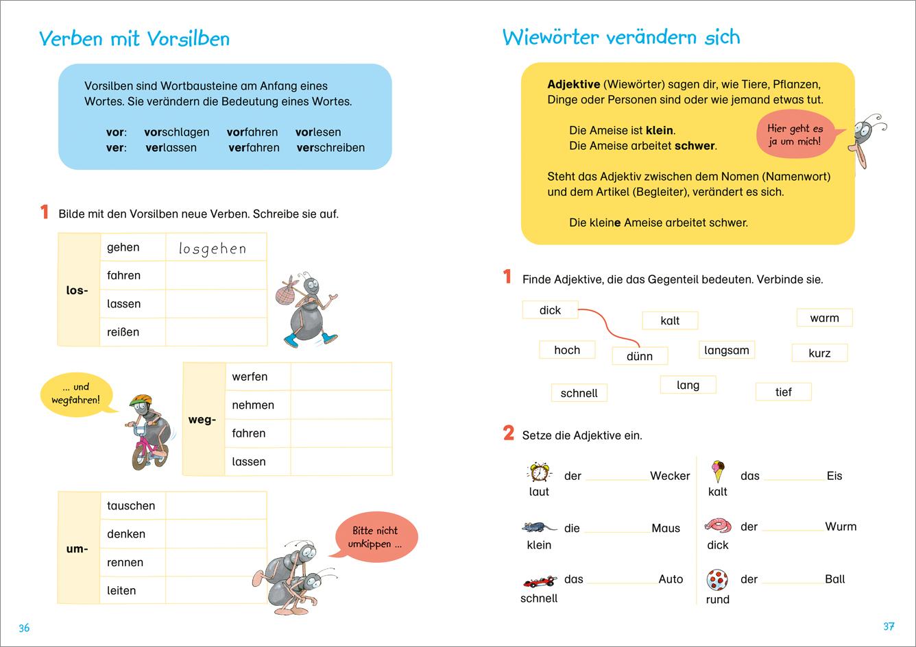 Beispielinhalt (Bild) Fit für Deutsch 2. Klasse. Lernen und verstehen