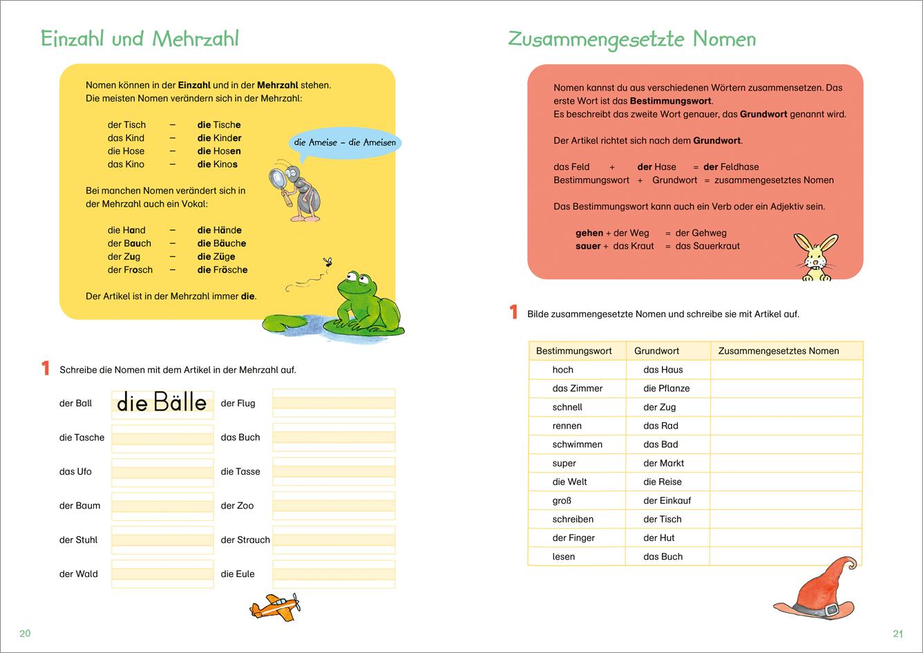 Beispielinhalt (Bild) Fit für Deutsch 3. Klasse. Lernen und verstehen