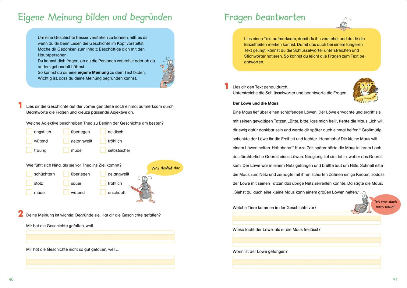 Beispielinhalt (Bild) Fit für Deutsch 3. Klasse. Lernen und verstehen