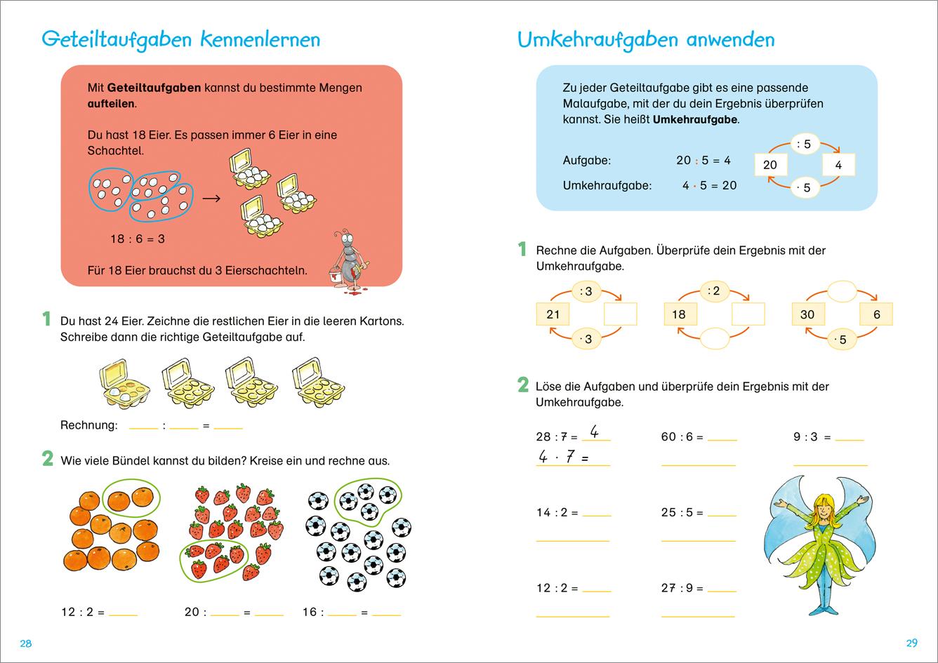 Beispielinhalt (Bild) Fit für Mathe 2. Klasse. Lernen und verstehen