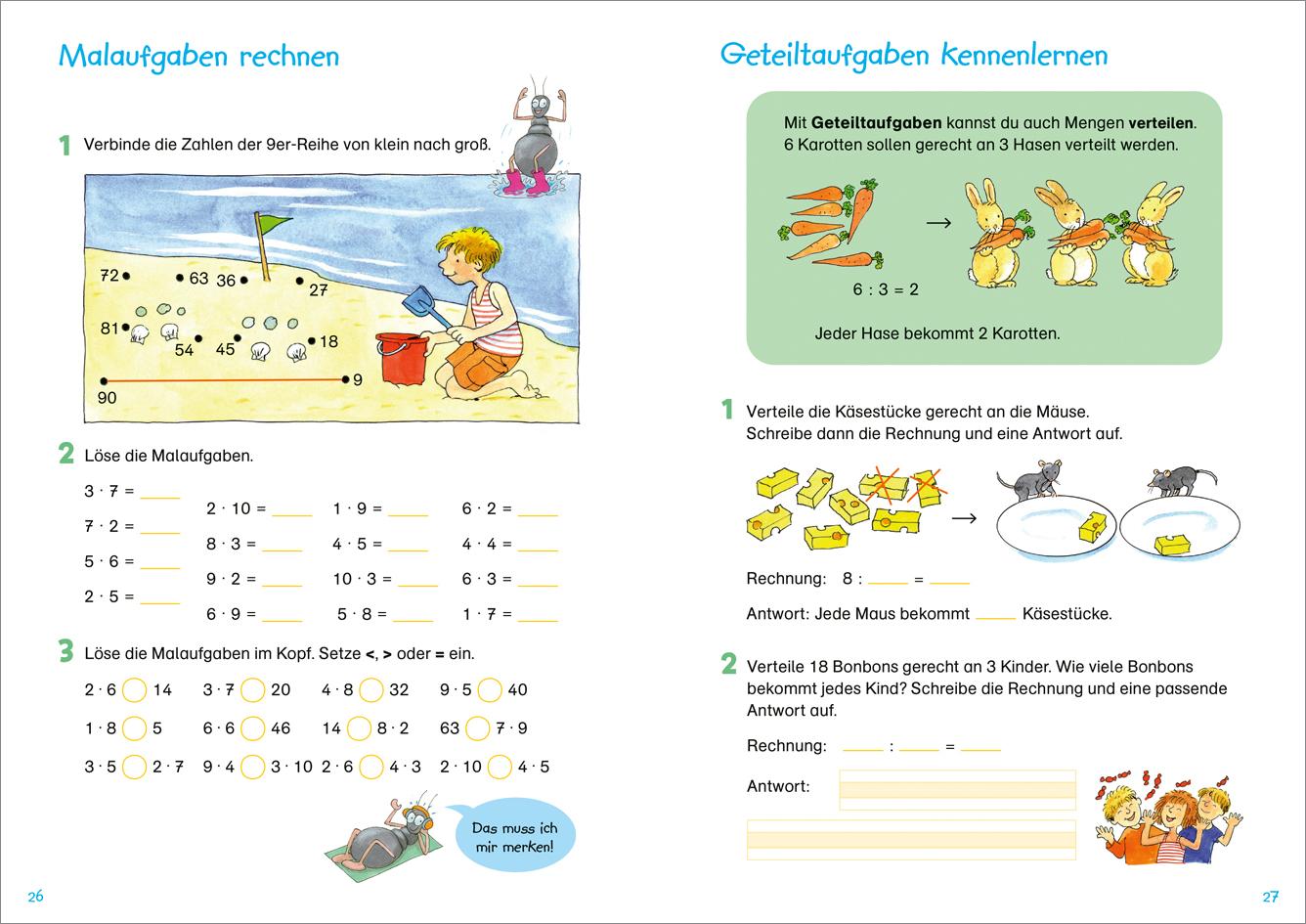 Beispielinhalt (Bild) Fit für Mathe 2. Klasse. Lernen und verstehen