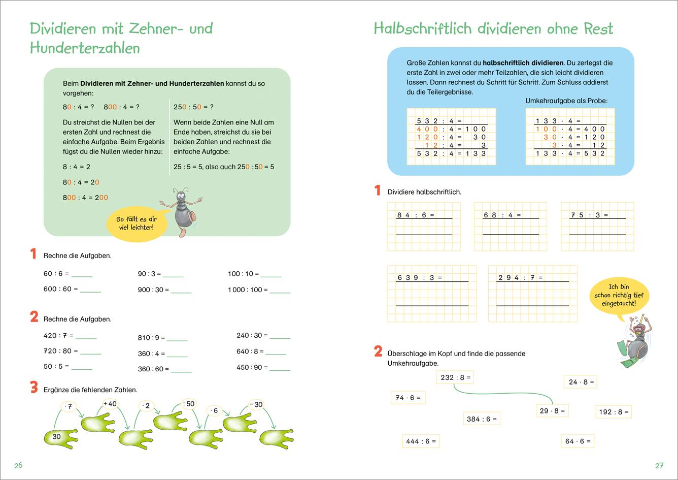 Beispielinhalt (Bild) Fit für Mathe 3. Klasse. Lernen und verstehen