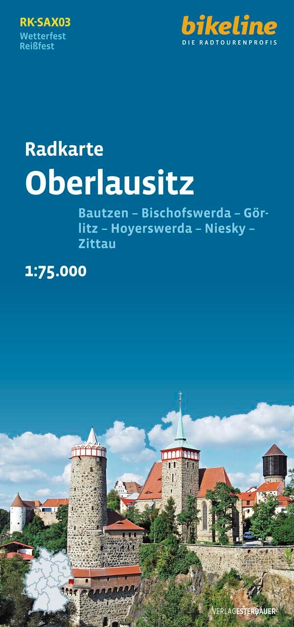 Vorderes Coverbild Radkarte Oberlausitz (RK-SAX03)