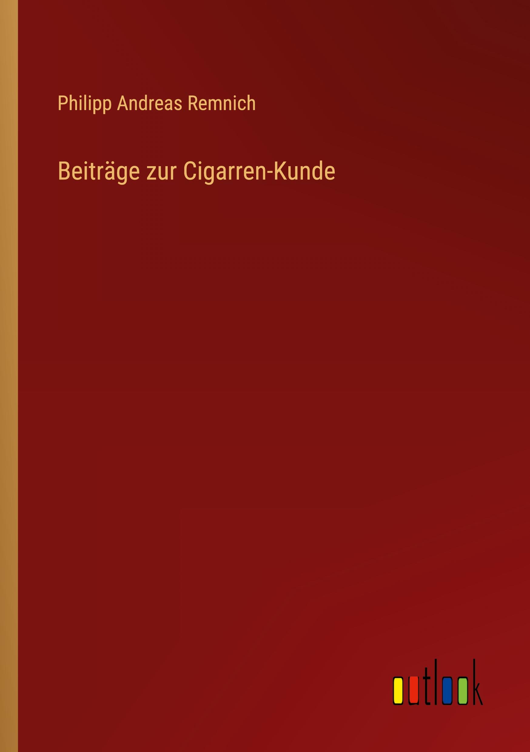 Vorderes Coverbild Beiträge zur Cigarren-Kunde