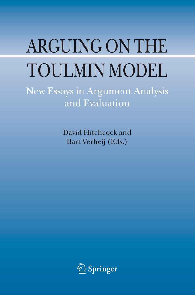 Vorderes Coverbild Arguing on the Toulmin Model