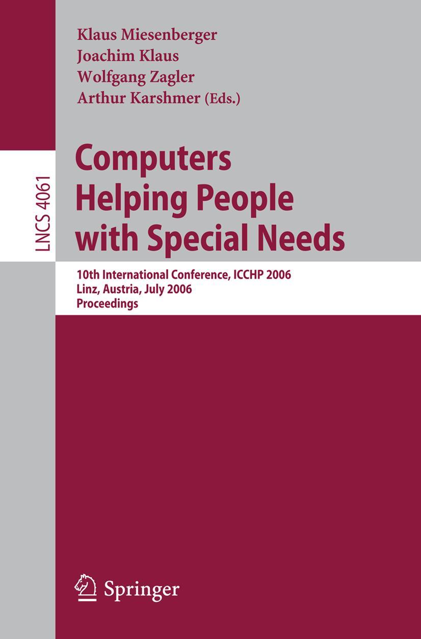 Vorderes Coverbild Computers Helping People with Special Needs