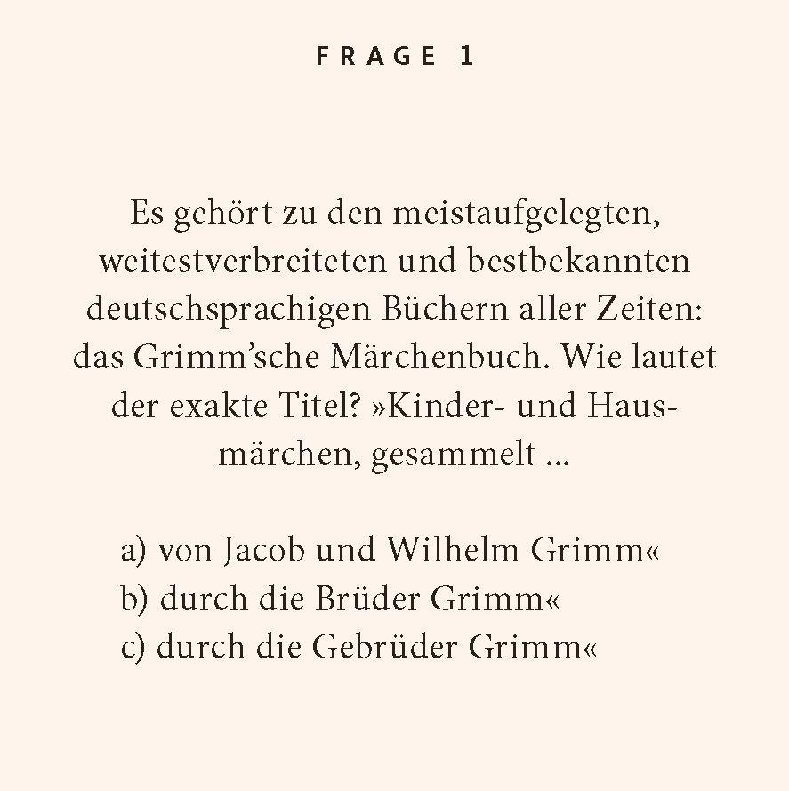 Beispielinhalt (Bild) Grimms-Märchen-Quiz