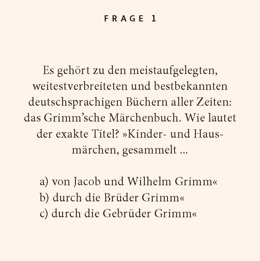 Beispielinhalt (Bild) Grimms-Märchen-Quiz