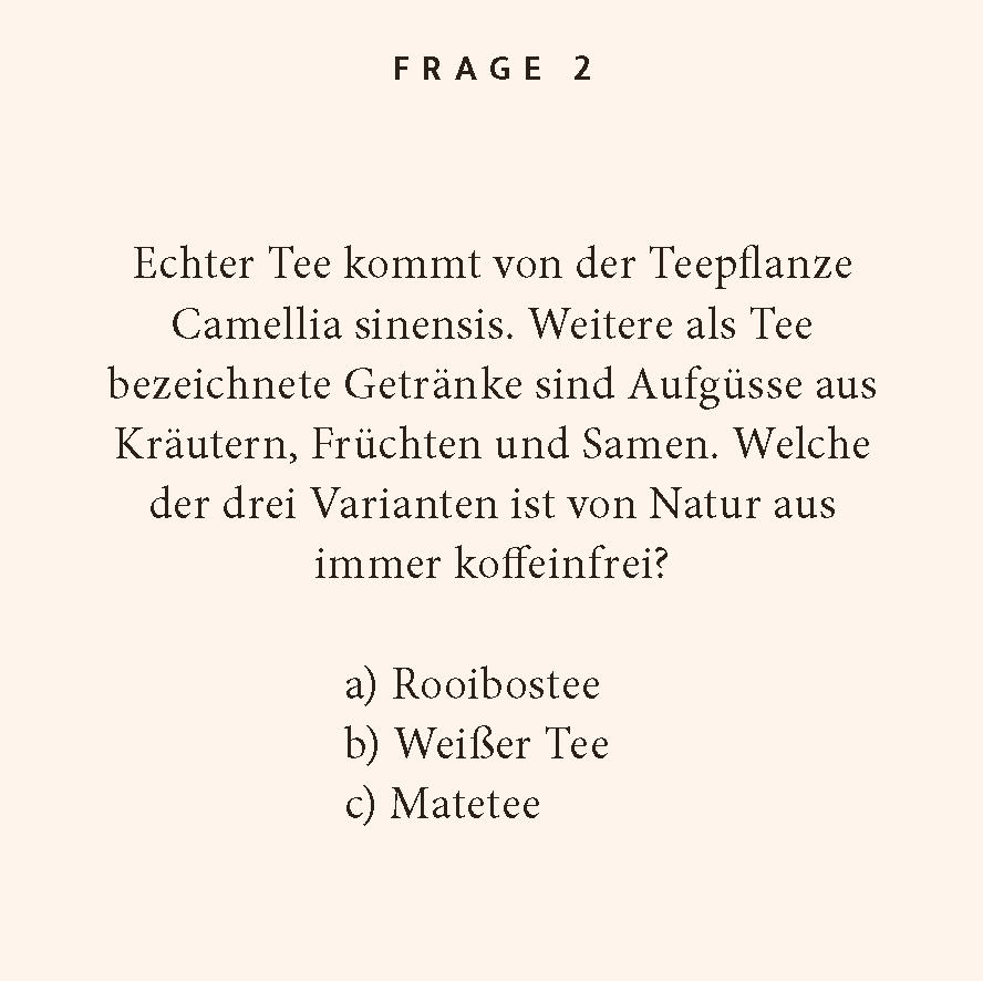 Beispielinhalt (Bild) Tee-Quiz