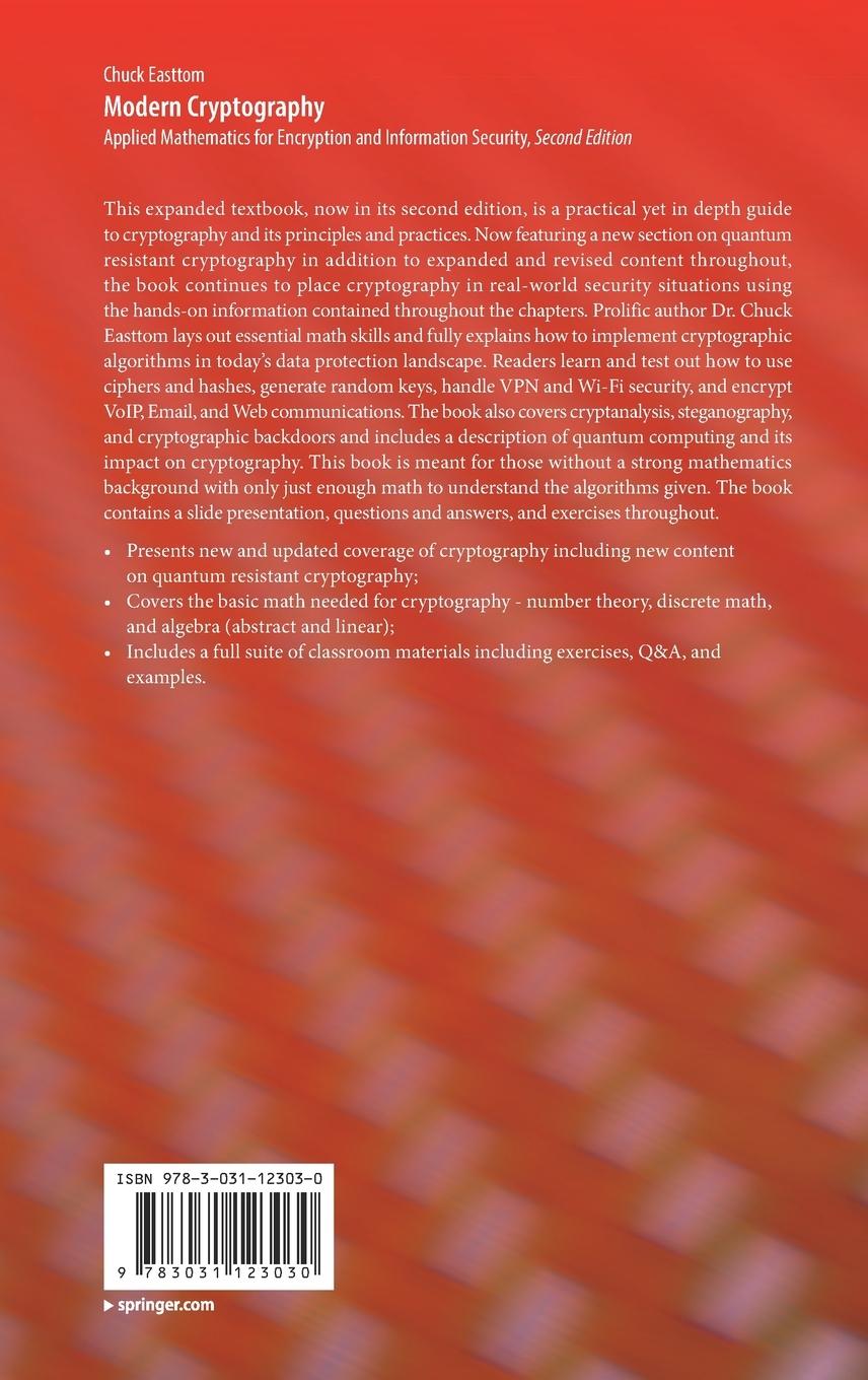 Rückseitencover Modern Cryptography