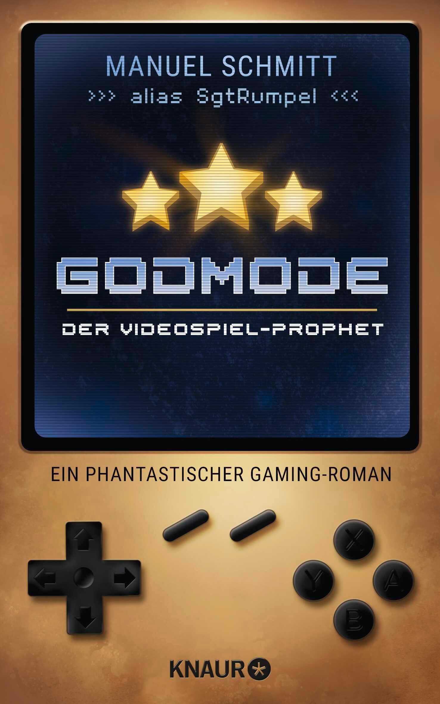 Vorderes Coverbild Godmode. Der Videospiel-Prophet