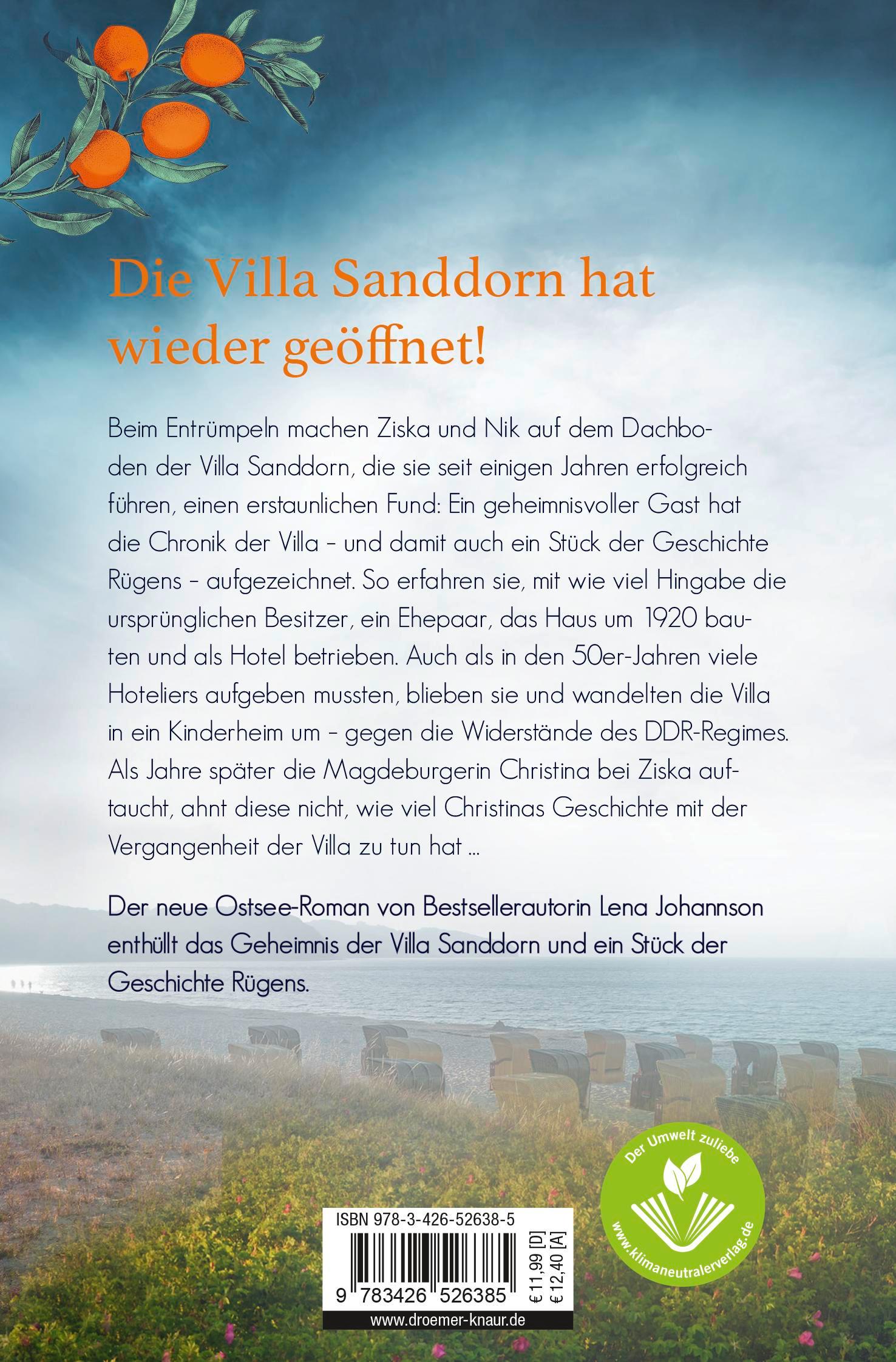 Rückseitencover Das Erbe der Villa Sanddorn