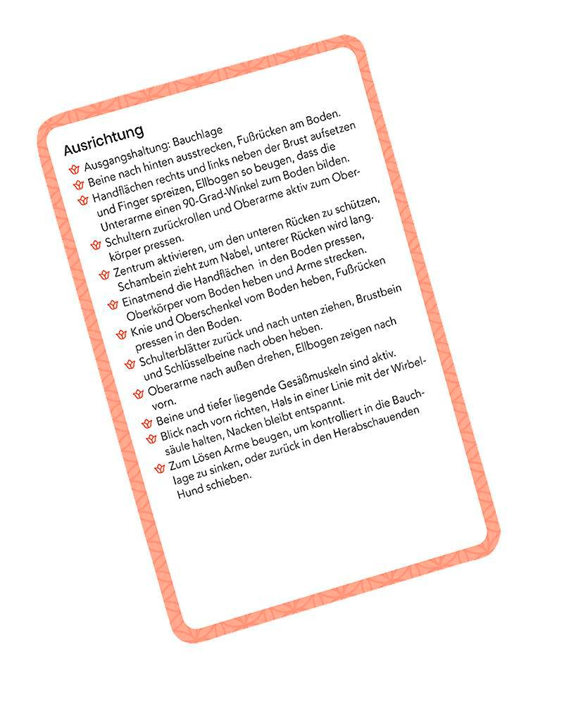 Beispielinhalt (Bild) Deine Yoga-Box