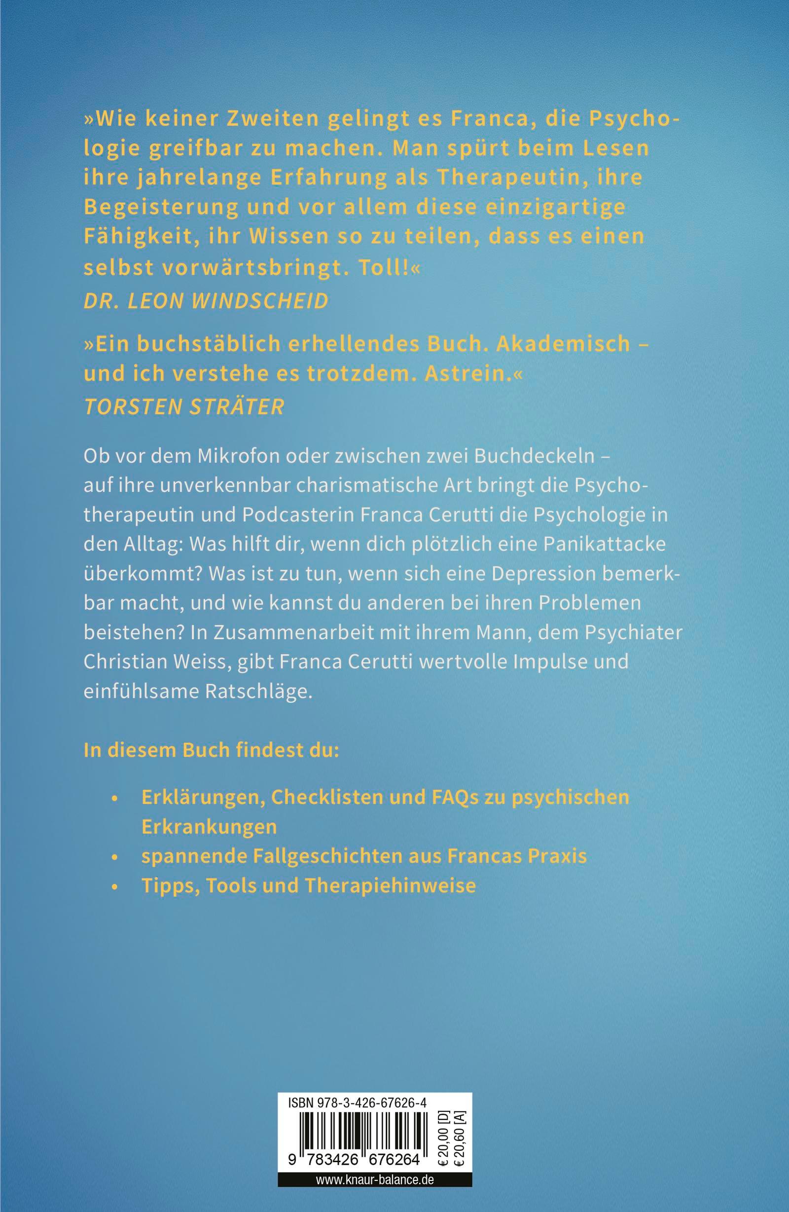 Rückseitencover Psychologie to go! Wie verrückt sind wir eigentlich?