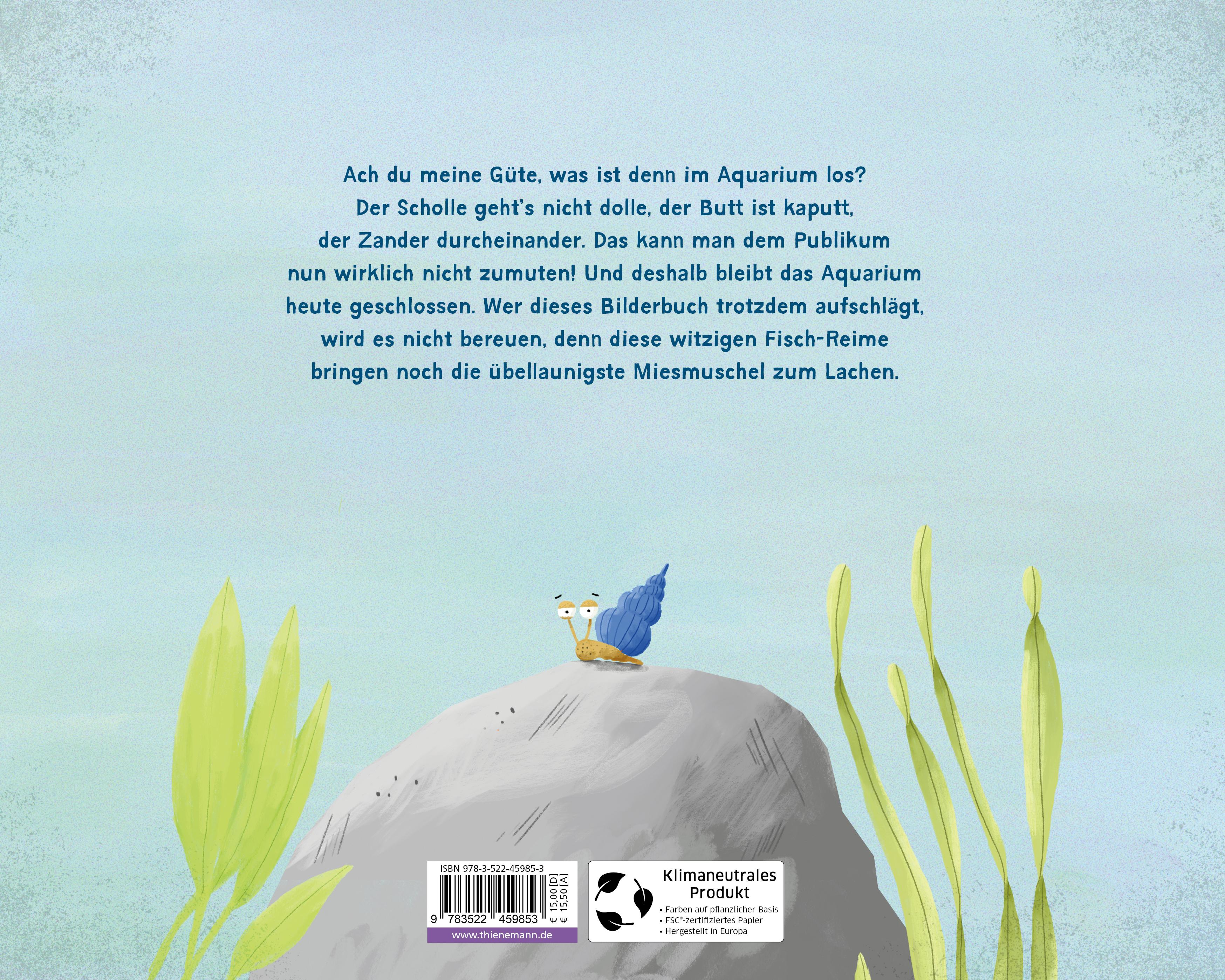 Rückseitencover Das Aquarium bleibt heute geschlossen