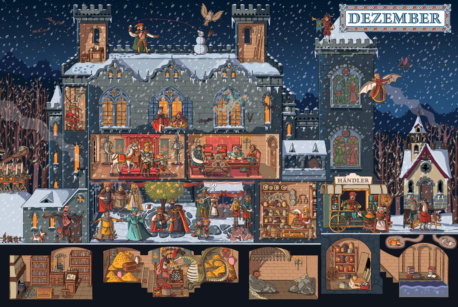 Beispielinhalt (Bild) Ein Jahr auf der Burg