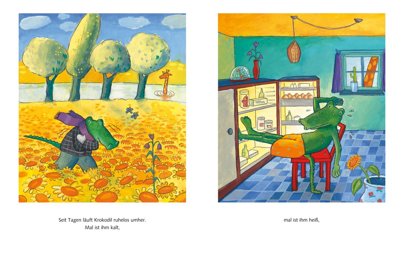 Beispielinhalt (Bild) Krokodil und Giraffe: Alle Geschichten von Krokodil und Giraffe