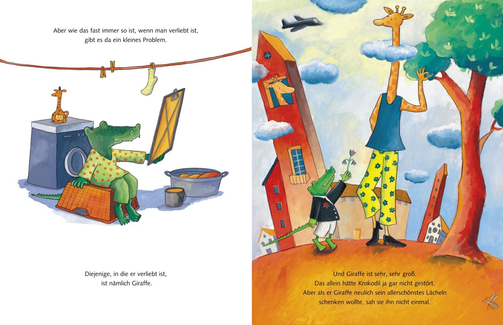 Beispielinhalt (Bild) Krokodil und Giraffe: Alle Geschichten von Krokodil und Giraffe
