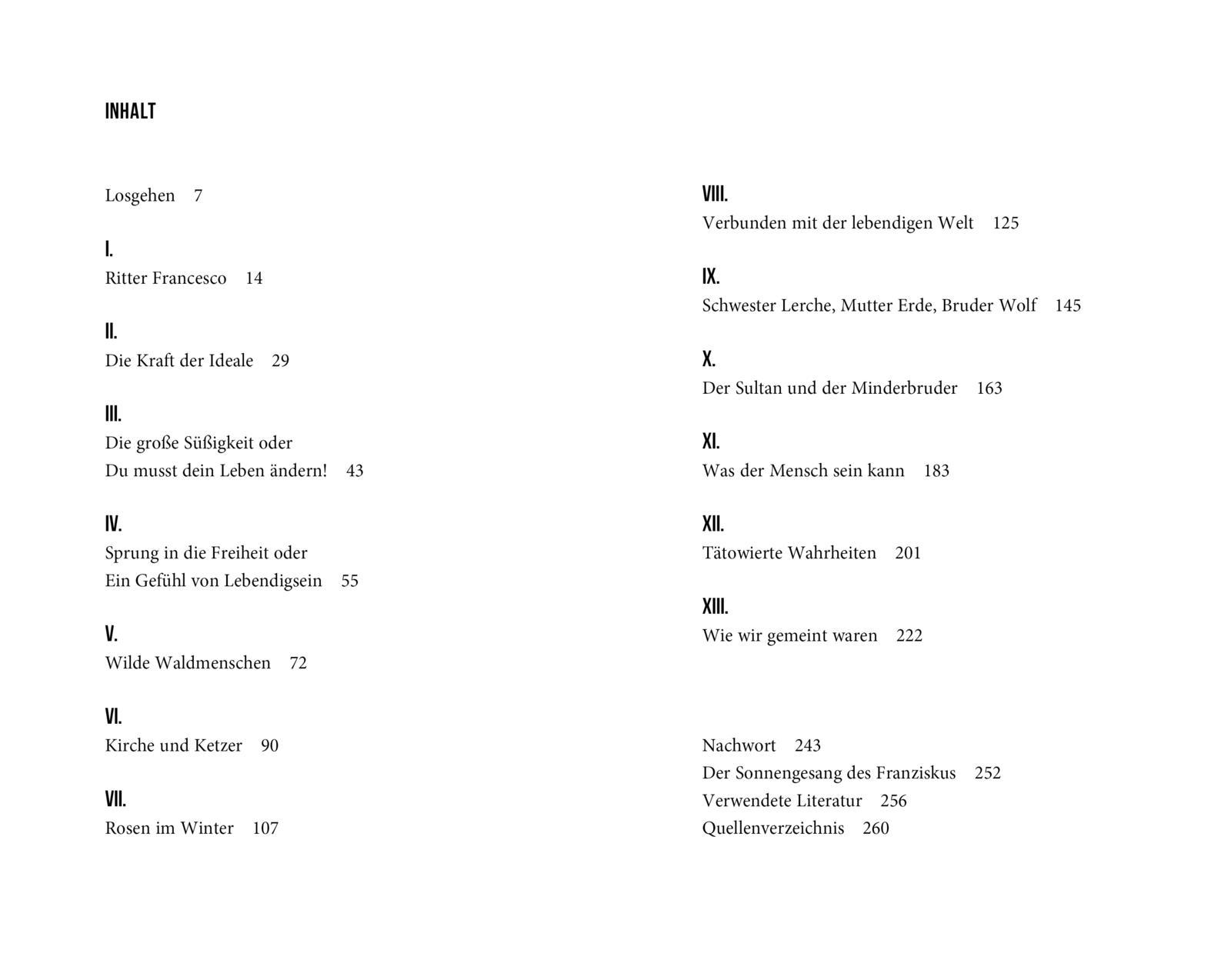 Beispielinhalt (Bild) Franz von Assisi