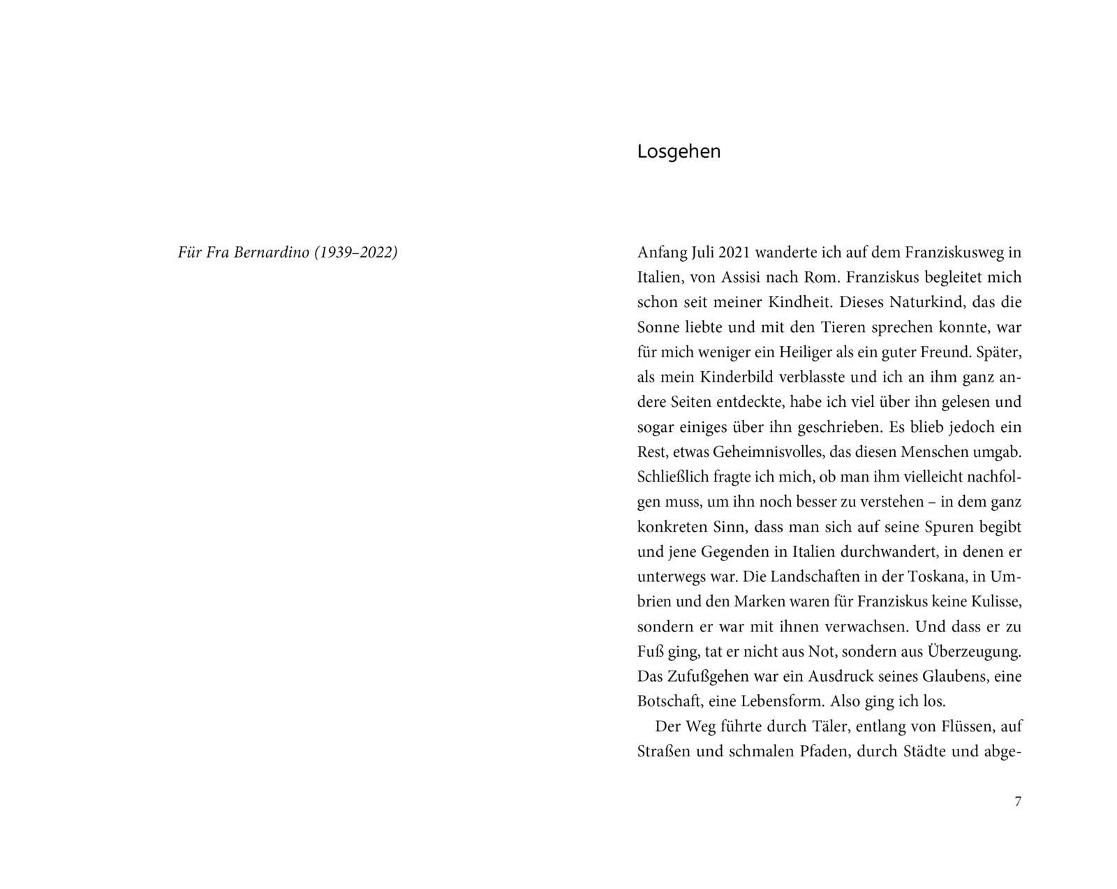 Beispielinhalt (Bild) Franz von Assisi