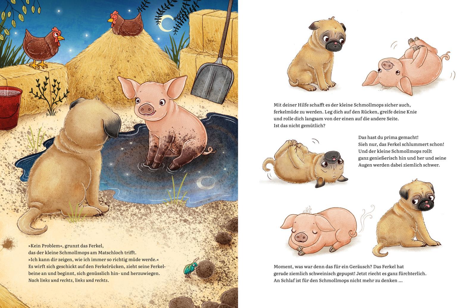 Beispielinhalt (Bild) Schlaf ein, kleiner Schmollmops