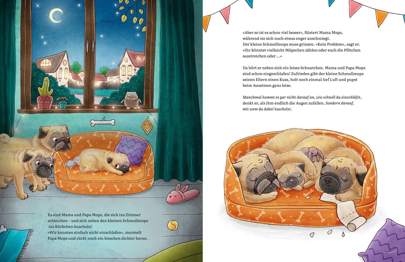 Beispielinhalt (Bild) Schlaf ein, kleiner Schmollmops